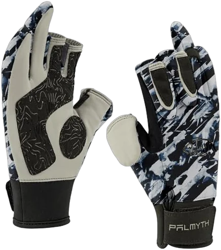 Palmyth flexible insulated fishing gloves with 3 cut fingers for cold weather fishing