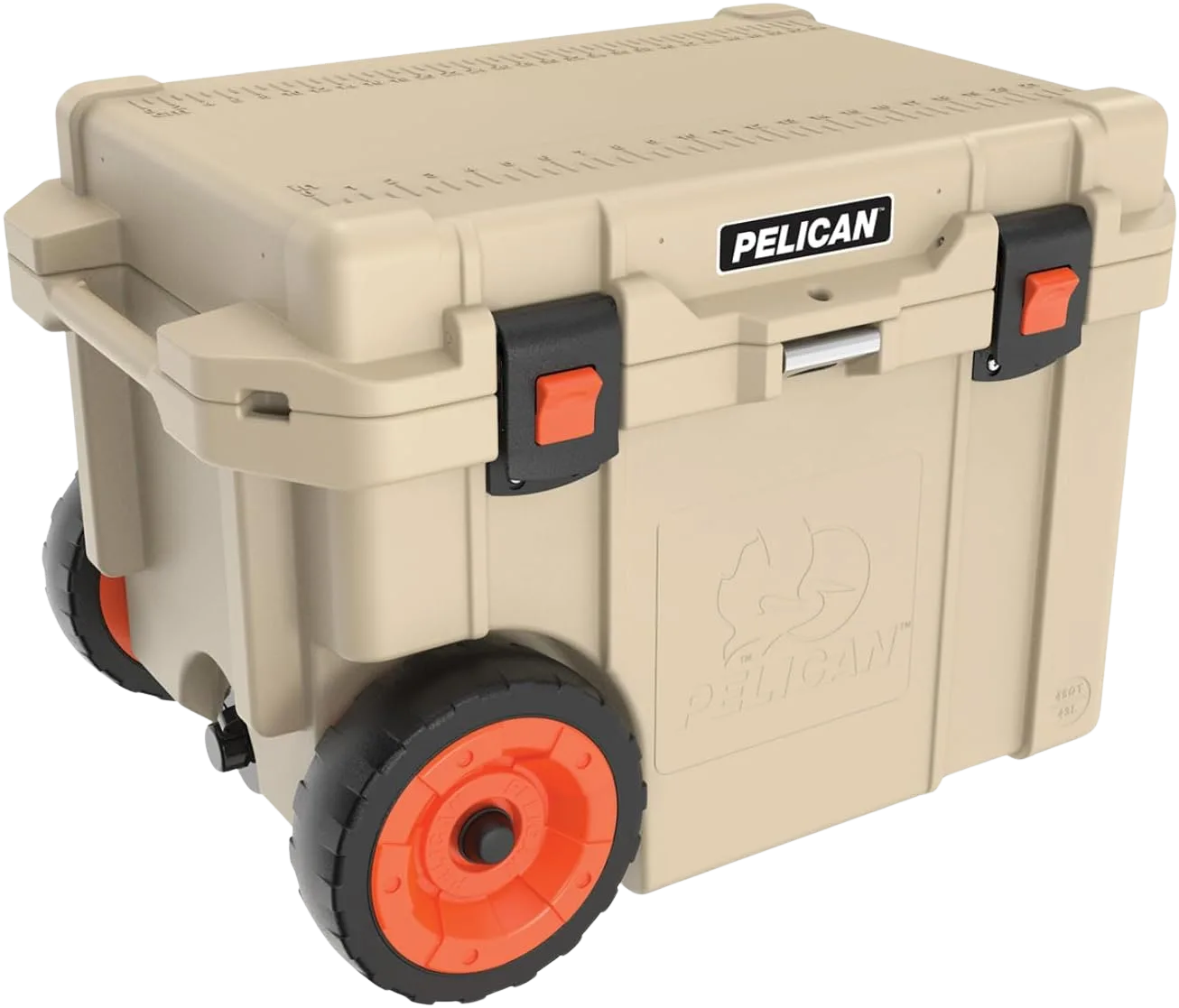 Pelican 45QT Elite wheeled rotomolded fishing cooler