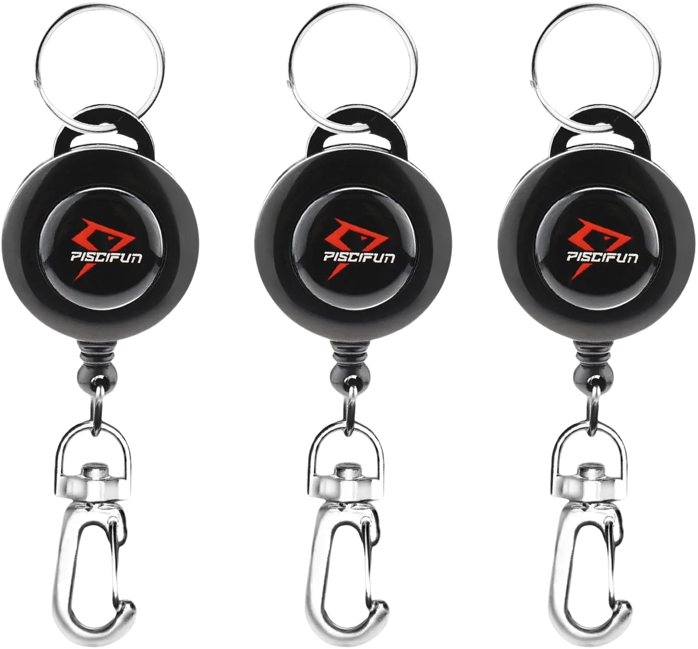 Piscifun fly fishing zinger retractors 3-piece combo for budget wading setups