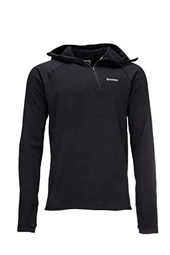 Simms Heavyweight Baselayer Hoody with grid fleece backer for cold weather fishing