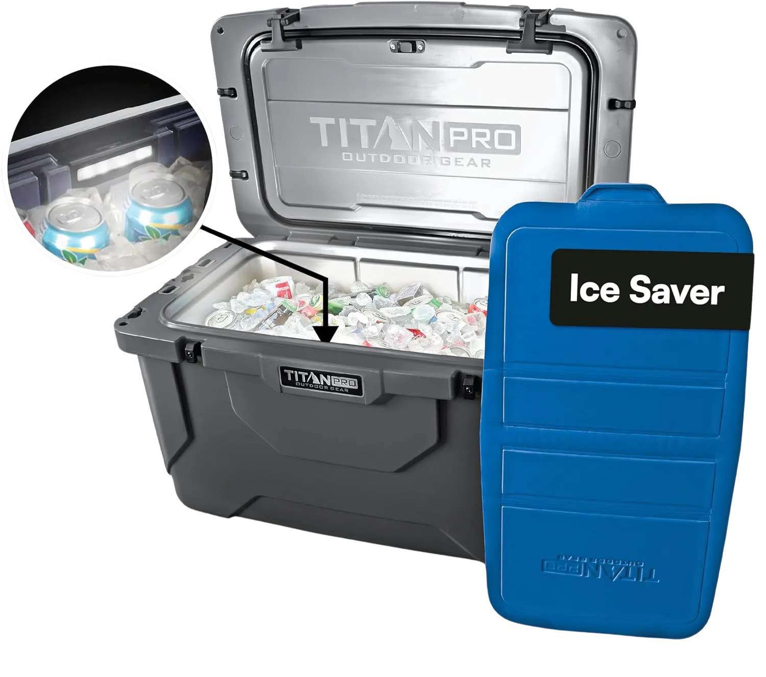 Titan Pro 55Q High Performance rotomolded fishing cooler