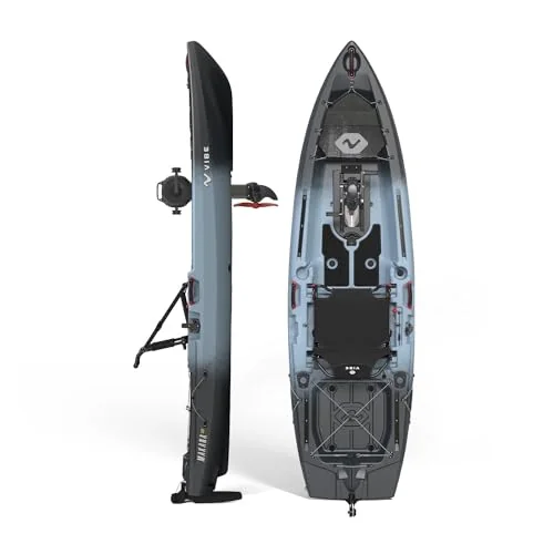Vibe Makana 100 fishing kayak with Impulse propeller pedal drive installed