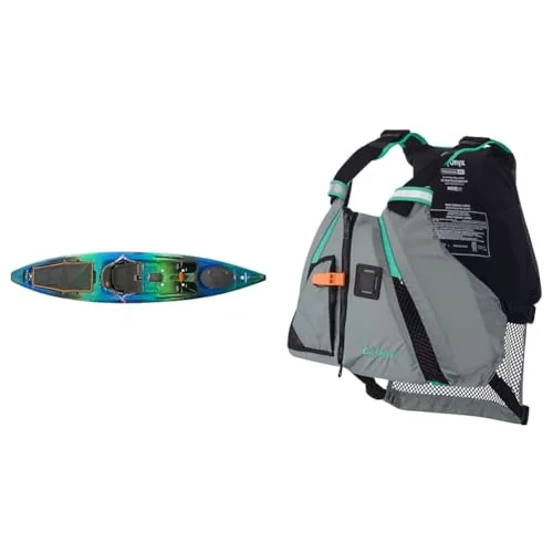 Wilderness Systems Tarpon 120 fishing kayak bundle with paddle and life vest