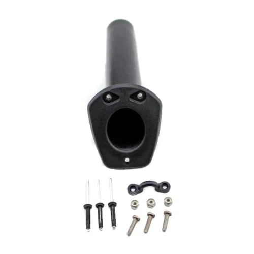 YakGear flush mount rod holder kit with integrated pad eye and mounting hardware for kayak trolling